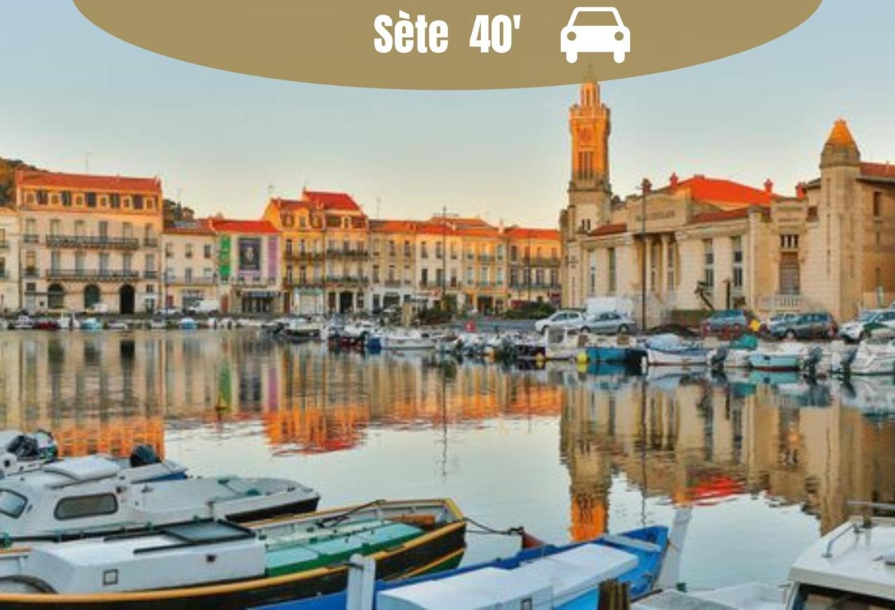 NEW - Studio cosy - Plages à 5min - Parking privé - WIFI - Commerces au pied du bâtiment La Grande Motte Extérieur photo